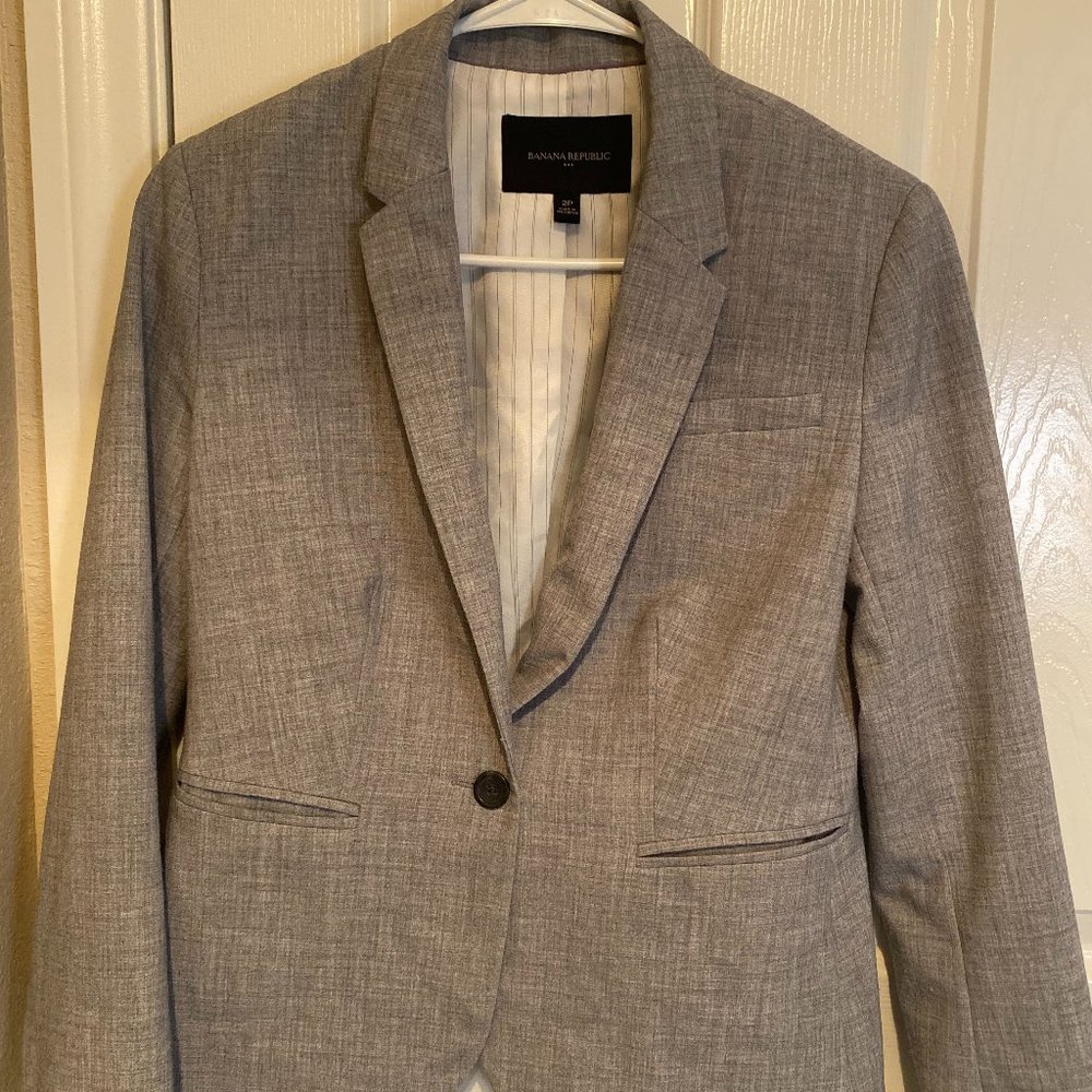 Gray Banana Republic Skirt Suit - Picture 2 of 3